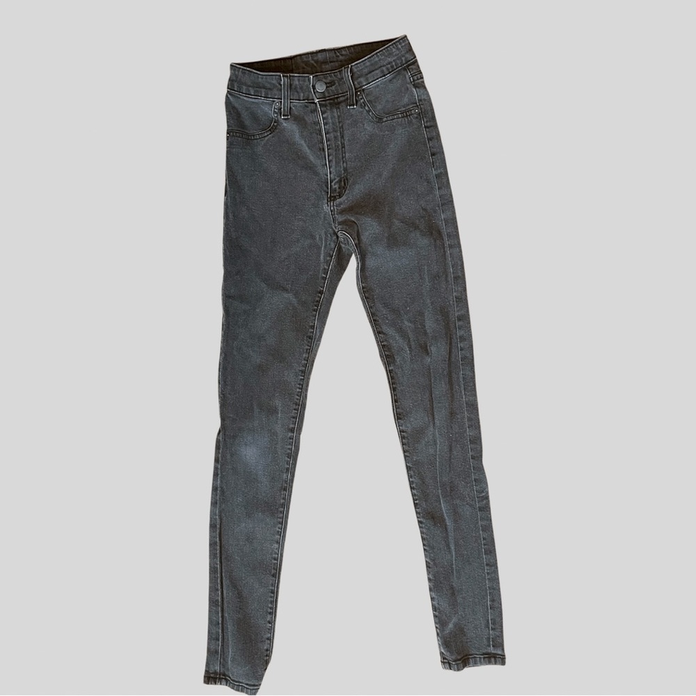 Carmar Denim Black Light Wash High Waisted Skinny Jeans